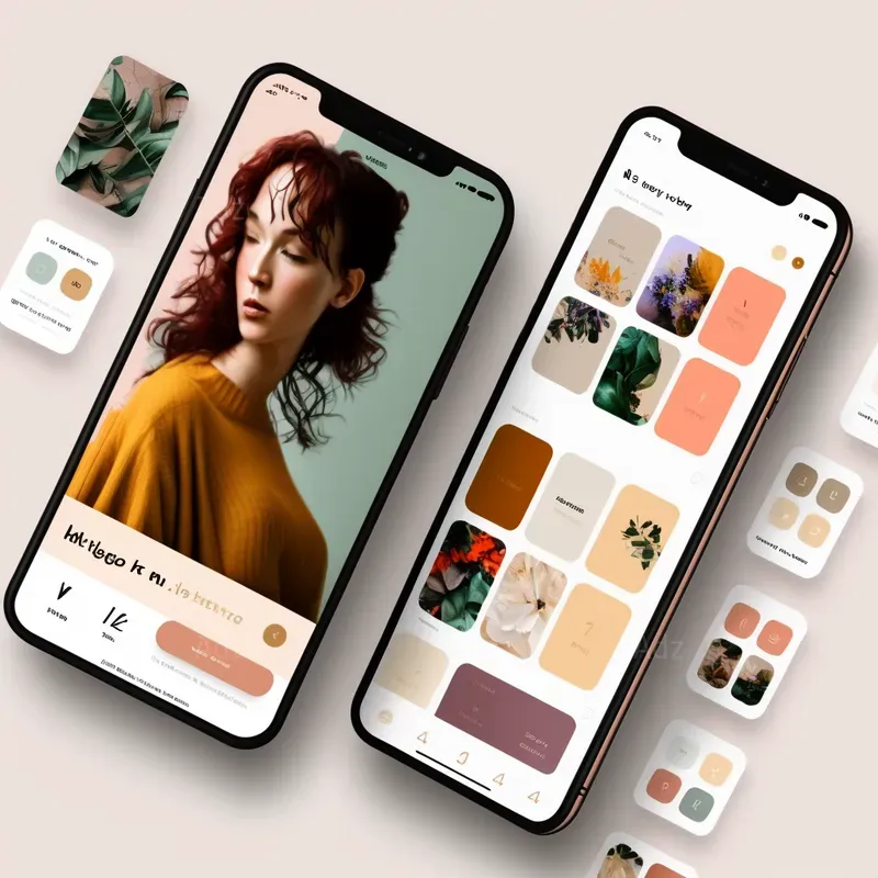 Mobile App Ux Ui Design Ideas Midjourney Prompt | PromptBase
