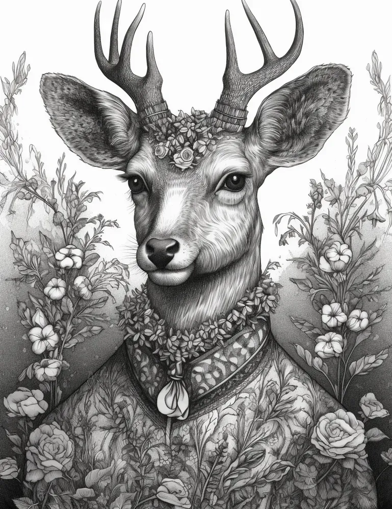 Vintage Animal Coloring Books Midjourney Prompt | PromptBase