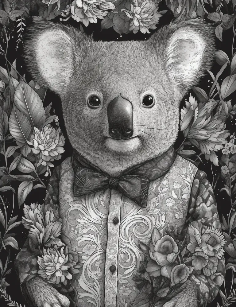 Vintage Animal Coloring Books Midjourney Prompt | PromptBase