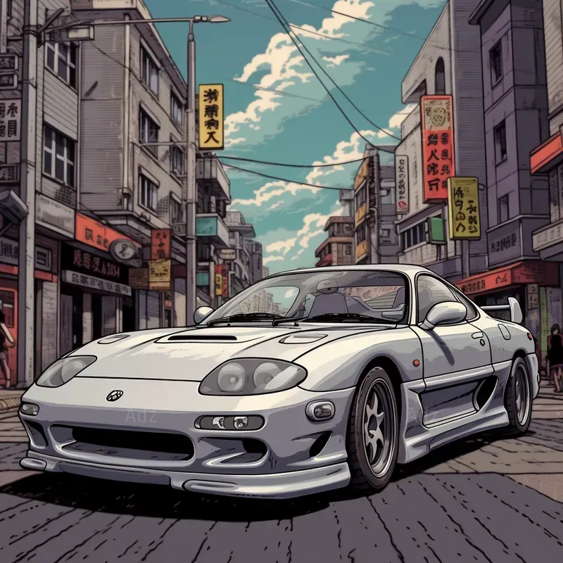 Jdm Car Wall Art Midjourney Prompt PromptBase