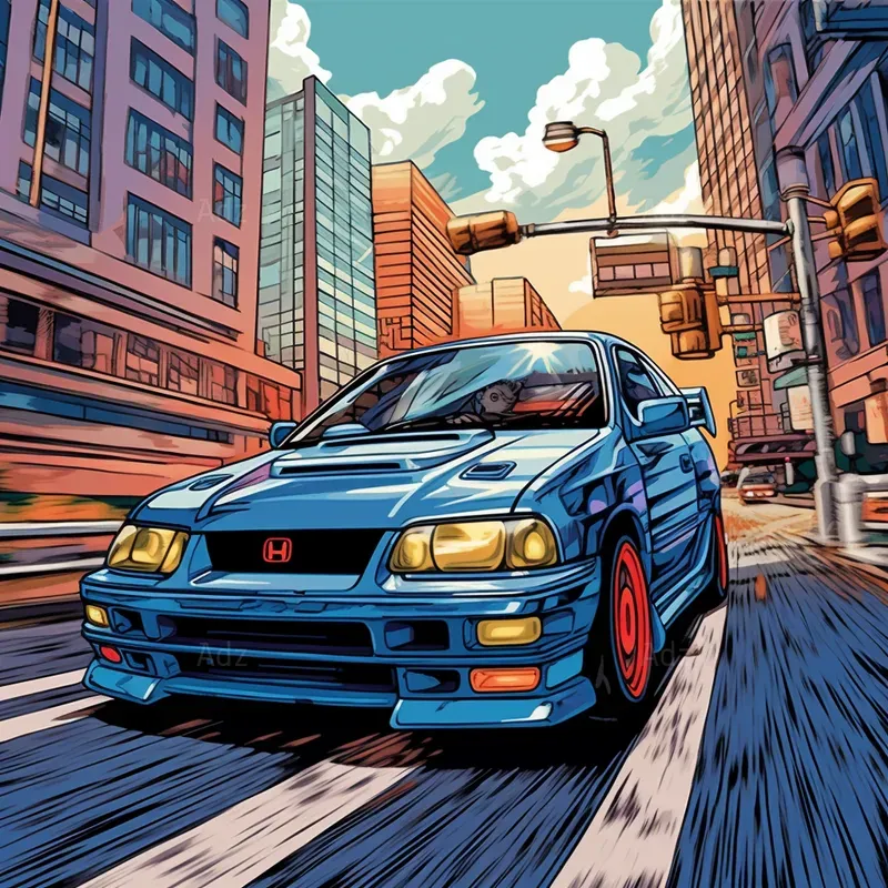 Jdm Car Wall Art Midjourney Prompt PromptBase