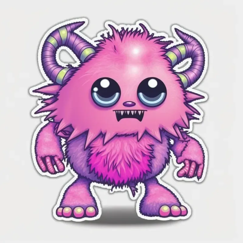 Cute Monster Stickers Midjourney Prompt PromptBase