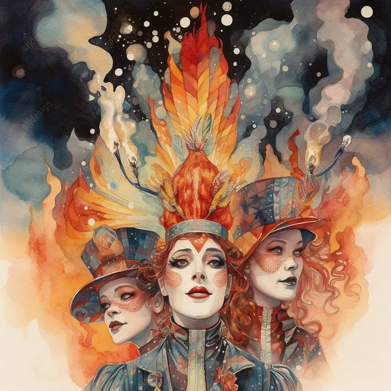 Watercolor Circus Midjourney Prompt | PromptBase