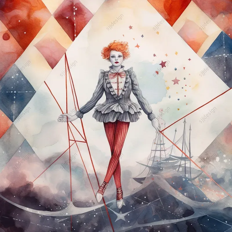 Watercolor Circus Midjourney Prompt | PromptBase
