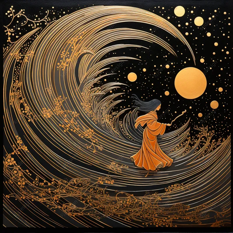 Gold Leaf Dream Delights Midjourney Prompt PromptBase