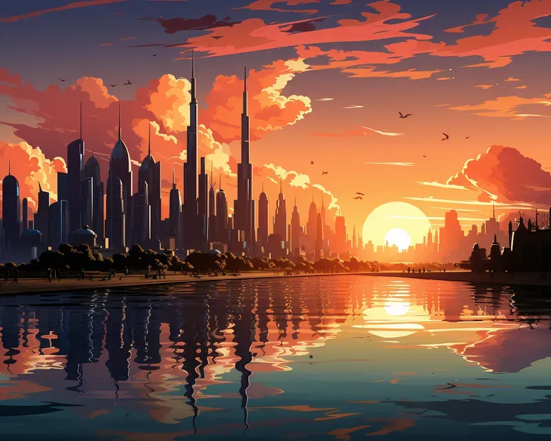 Anime Inspired Landmark Sceneries Midjourney Prompt | PromptBase