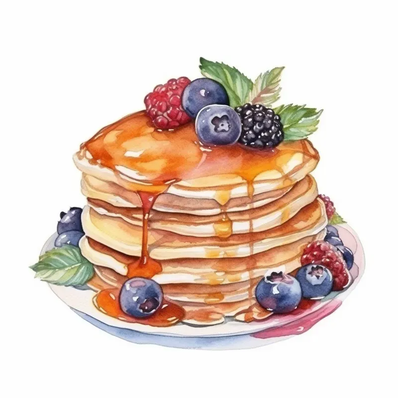 Watercolor Foods Midjourney Prompt | PromptBase