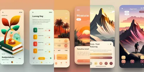 Futuristic App Ui Ux Design Mockups Midjourney Prompt | PromptBase