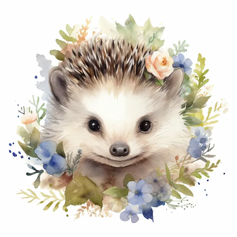 Floral Friends Watercolours Midjourney Prompt PromptBase