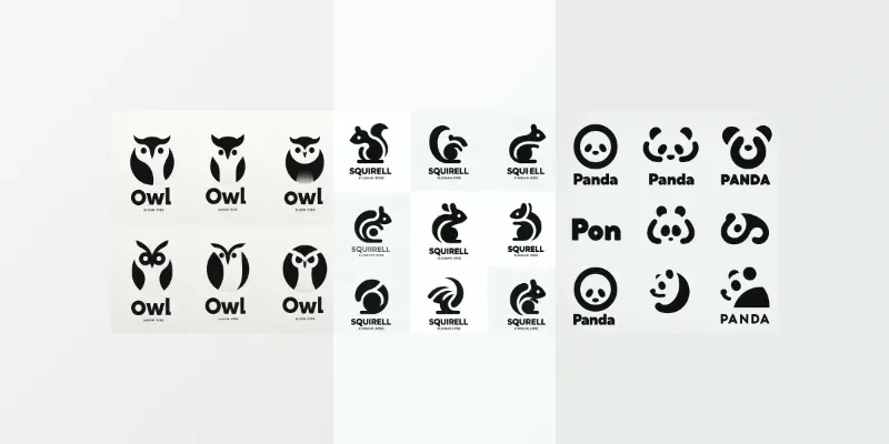Random Simple Logos Collection Of Simple Logos Generator App | PromptBase