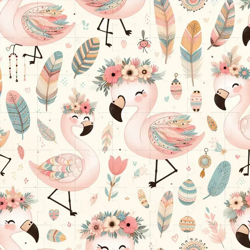 Boho Animal Pattern Adorable Boho Animal Patterns DALL·E Prompt | PromptBase