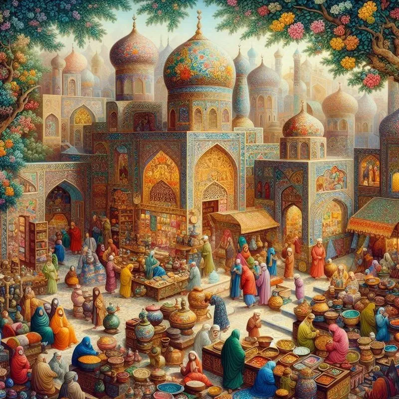 Persian Miniature Paintings Dall E Prompt Promptbase