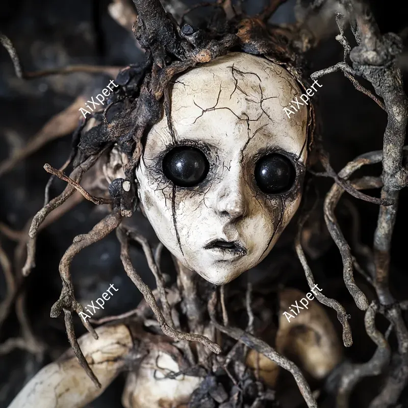 Gothic Horror Marionette Art Midjourney Prompt | PromptBase