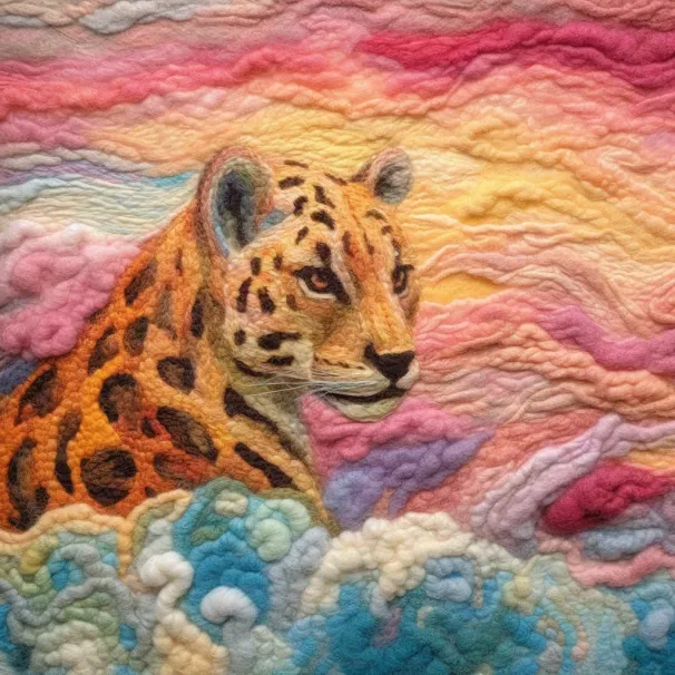 Soft Embroidered Animals In The Clouds Midjourney Prompt | PromptBase