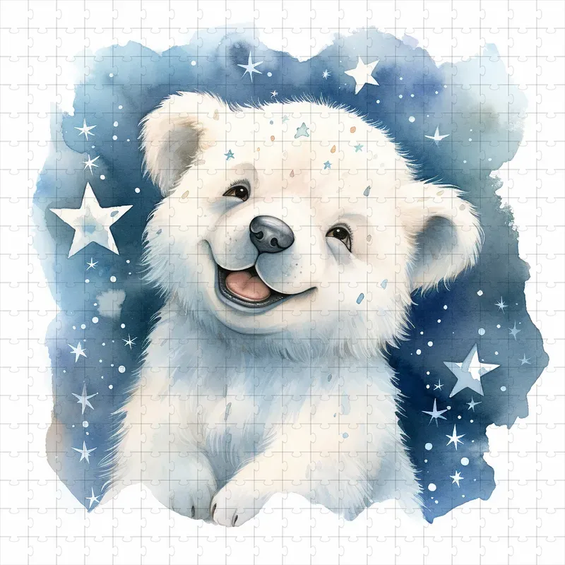 Watercolor Baby Animals In Winters Midjourney Prompt | PromptBase