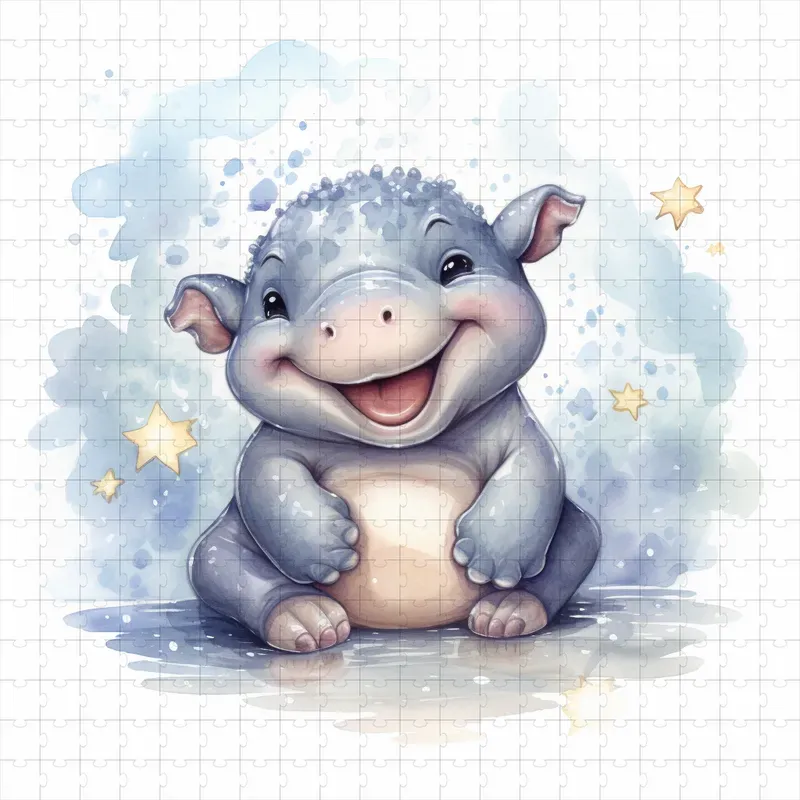 Watercolor Baby Animals In Winters Midjourney Prompt | PromptBase