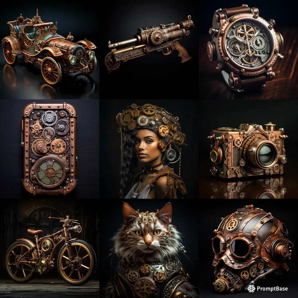 Steampunks Objects Midjourney Prompt | PromptBase