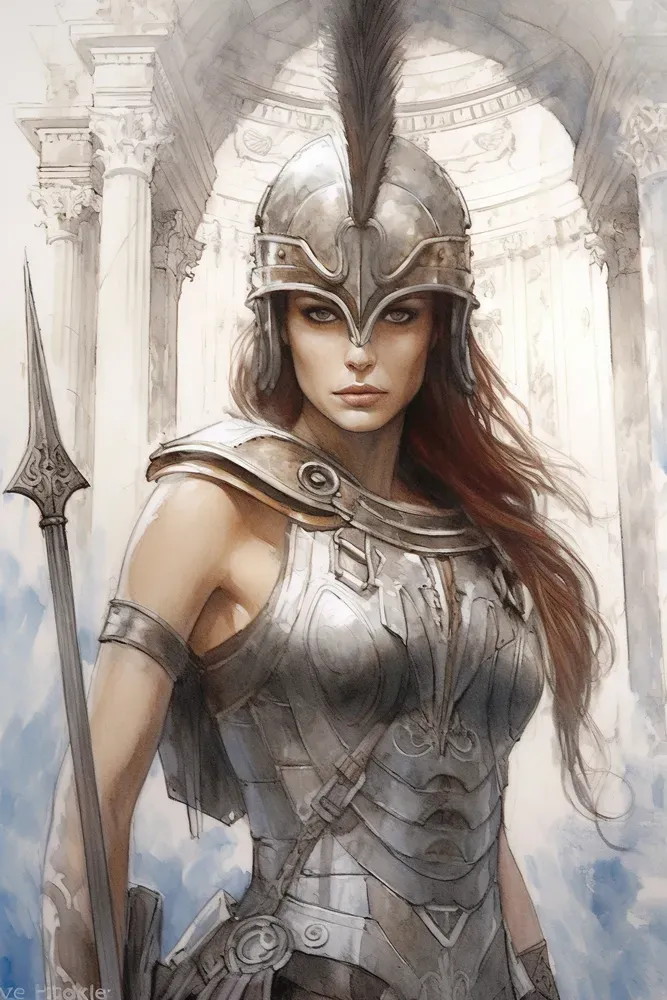Amazing Athenian Warrior Goddesses Midjourney Prompt | PromptBase