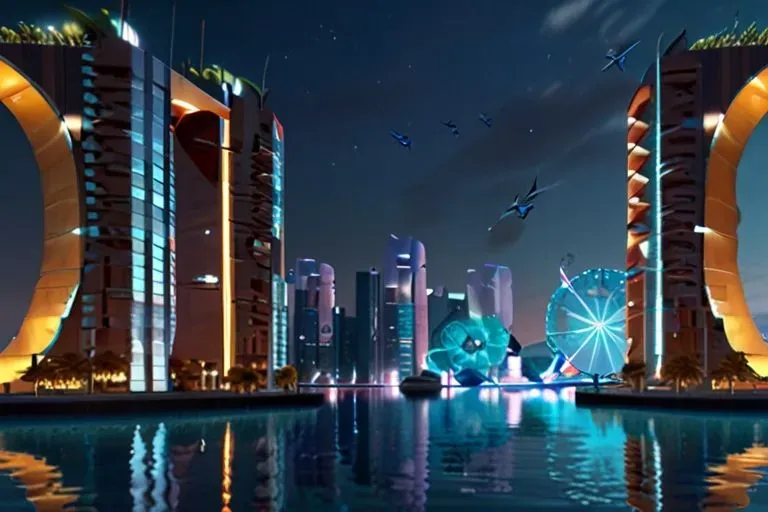 Aquaria Sustainable Floating Cities Of Th Leonardo Ai Prompt Promptbase