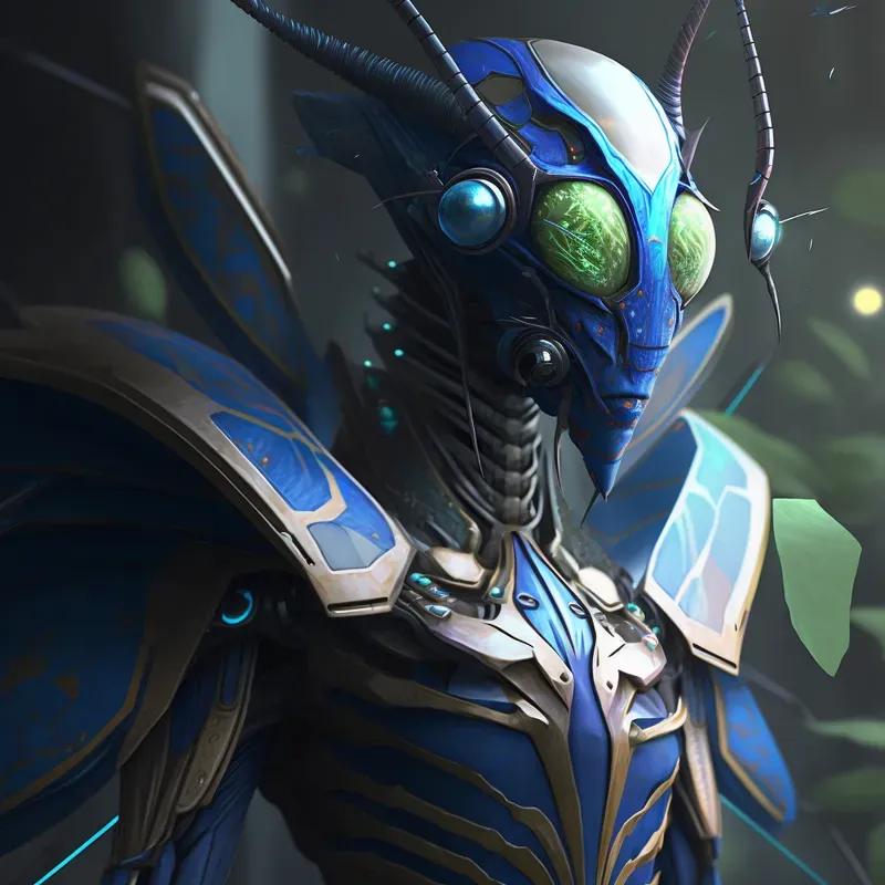 Realistic Robotic Insects Humanized NFTs Midjourney Prompt | PromptBase
