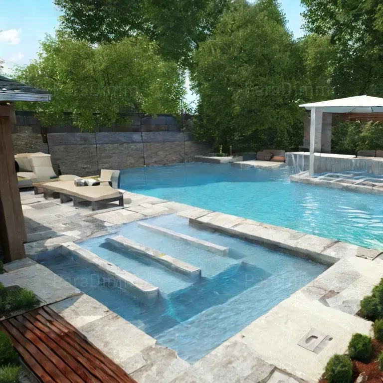 Modern Refreshing Backyard Pool Layouts Stable Diffusion Prompt ...