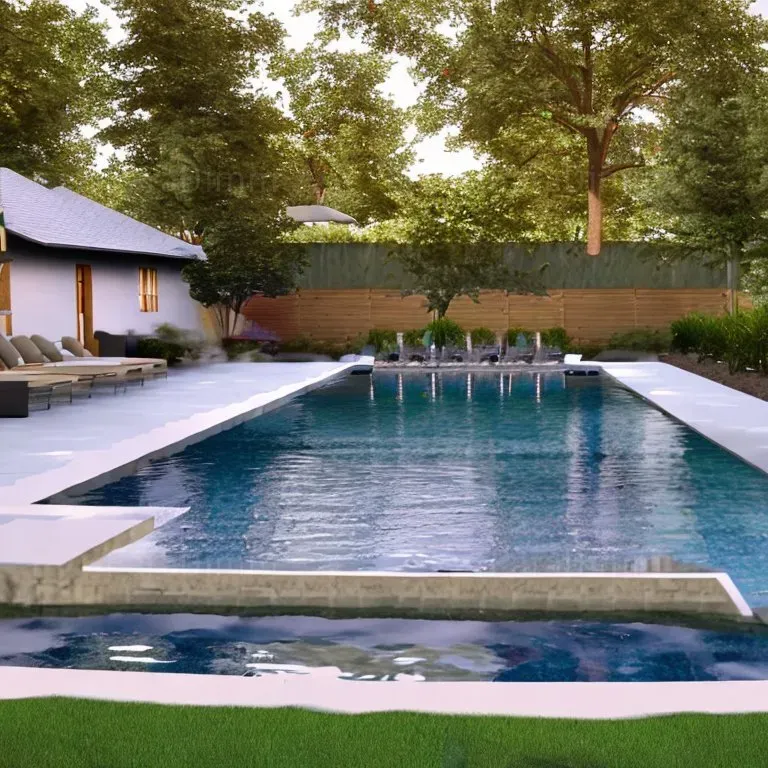 Modern Refreshing Backyard Pool Layouts Stable Diffusion Prompt ...