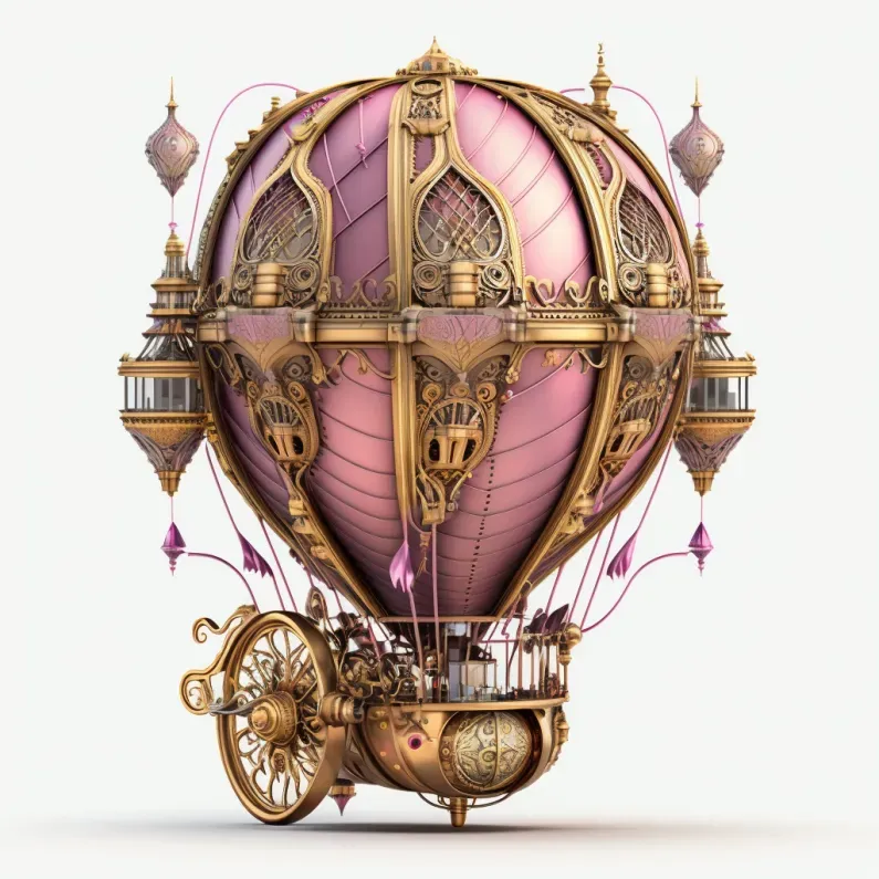 Steampunk Realistic Cliparts Midjourney Prompt | PromptBase