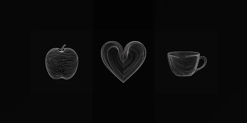 Simple Minimalist Fine White Line Art Midjourney Prompt | PromptBase