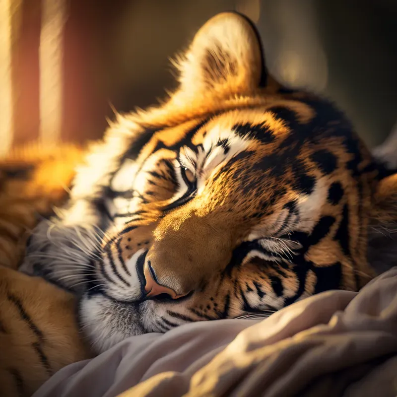 Cute Realistic Sleeping Animals Midjourney Prompt | PromptBase
