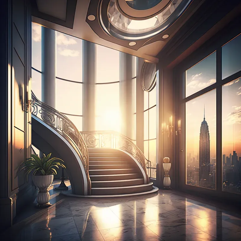 Visual Reference: Luxury Penthouse Interiors Indoor Design Midjourney Prompt