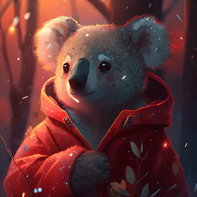 Realistic Cute Animals Wearing Jackets Midjourney Prompt | PromptBase
