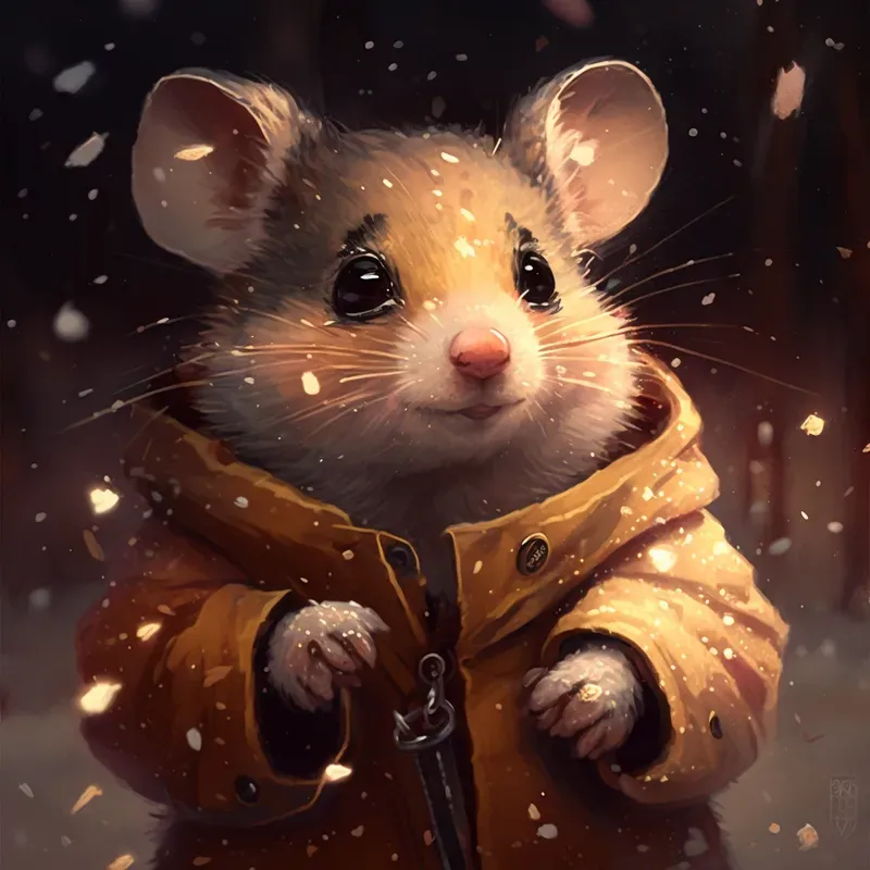 Realistic Cute Animals Wearing Jackets Midjourney Prompt | PromptBase