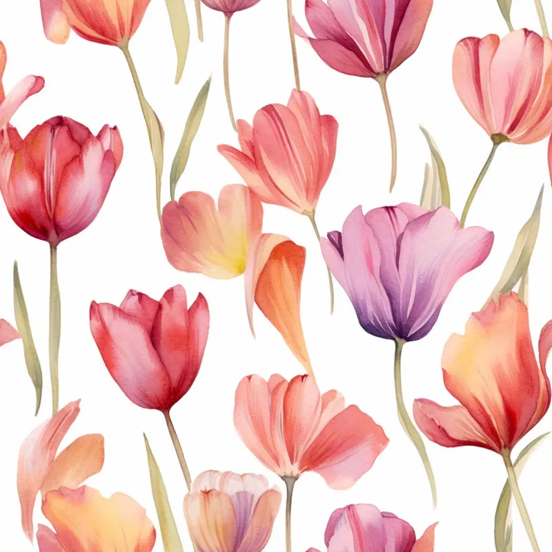 Watercolor Flower Patterns Midjourney Prompt | PromptBase
