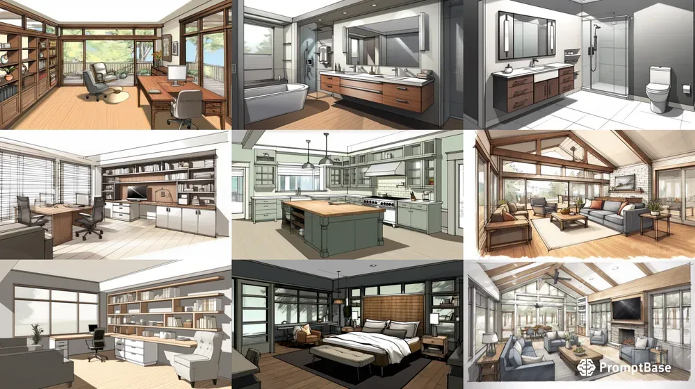 Interior Architectural Designs Midjourney Prompt | PromptBase