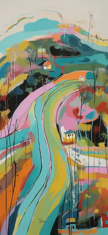 Thinking Paintings Abstract Great Thinking Abstract Paintings Midjourney Prompt | PromptBase