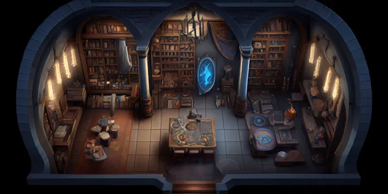 Dungeons And Dragons Style Interiors Midjourney Prompt | PromptBase