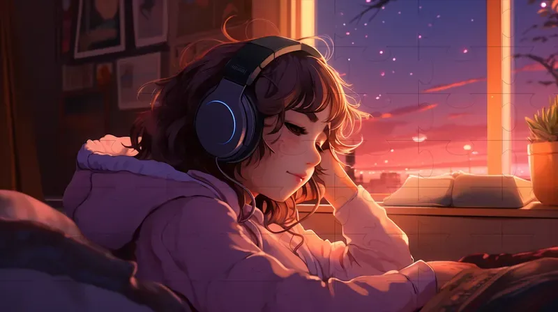 Lofi Anime Illustration Wallpapers Midjourney Prompt | PromptBase