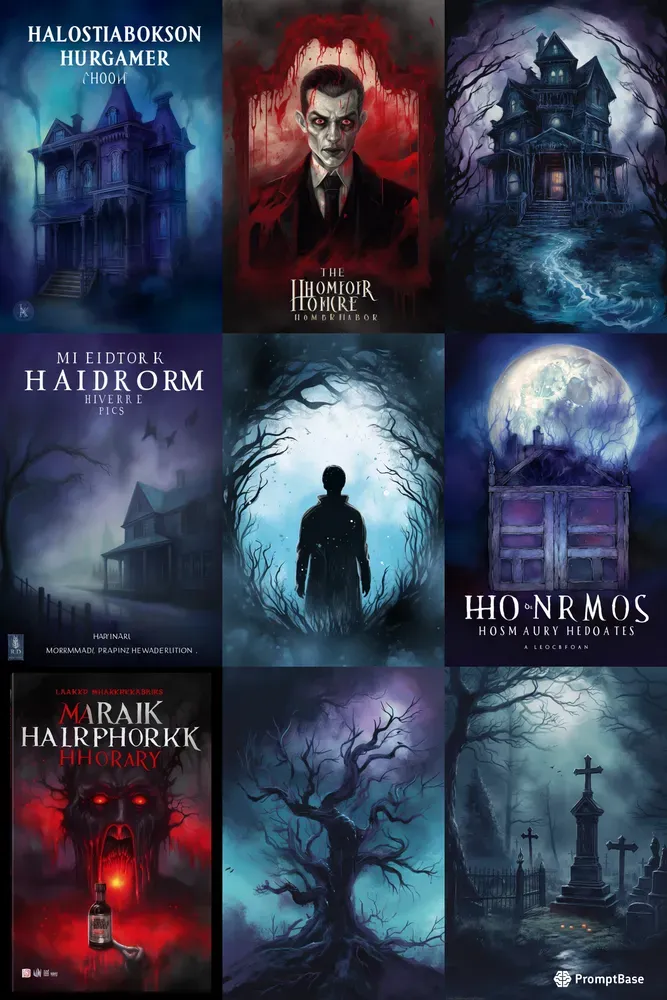 Horror Book Cover Illustrations Midjourney Prompt PromptBase