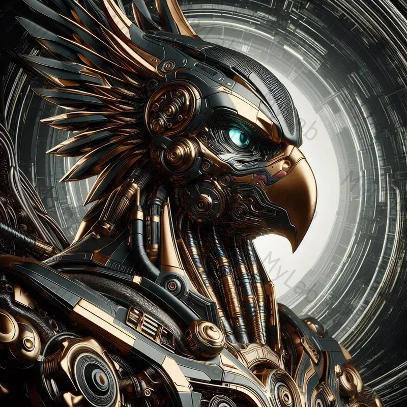 Bot Portraits In Vortex HD DALL·E Prompt | PromptBase