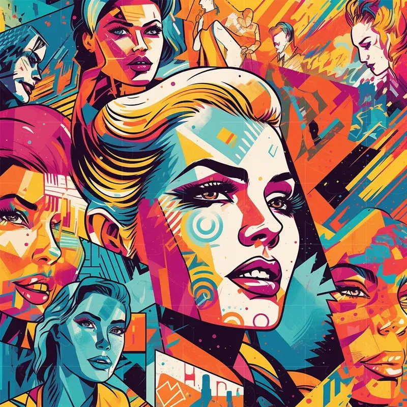 Colorful Pop Art Midjourney Prompt | PromptBase