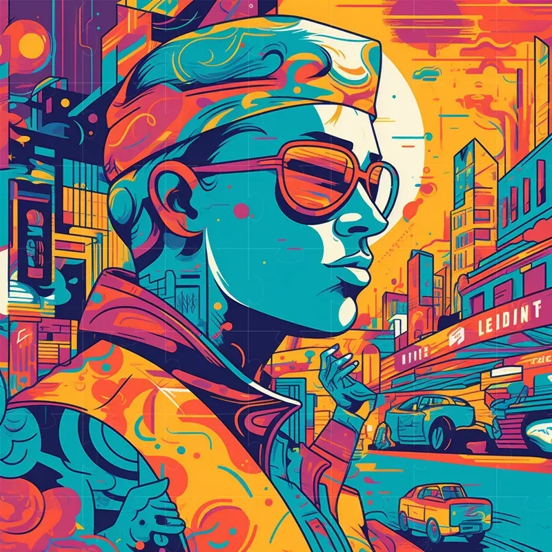 Colorful Pop Art Midjourney Prompt | PromptBase