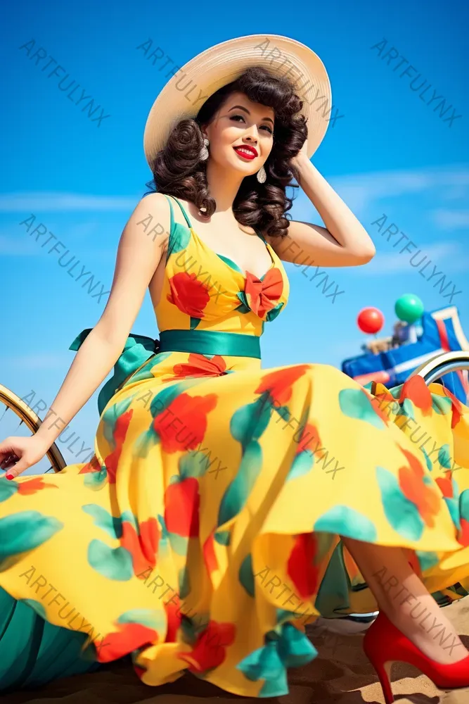 Pinup Charm Vintage Elegance Art Midjourney Prompt PromptBase