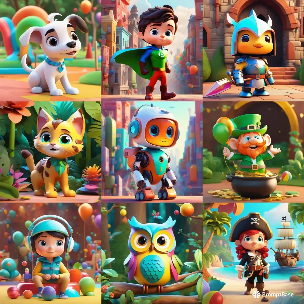 Pixar Style 3D Characters Stable Diffusion Prompt | PromptBase