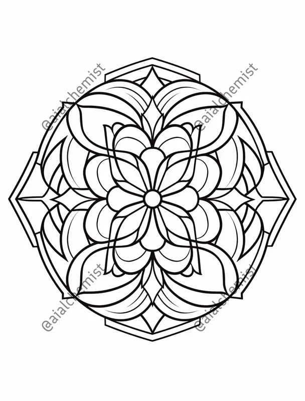 Mandala Coloring Pages Thick Lines [2025]