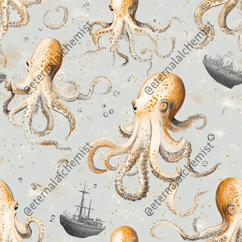 Sea Creature Patterns Sets Midjourney Prompt | PromptBase