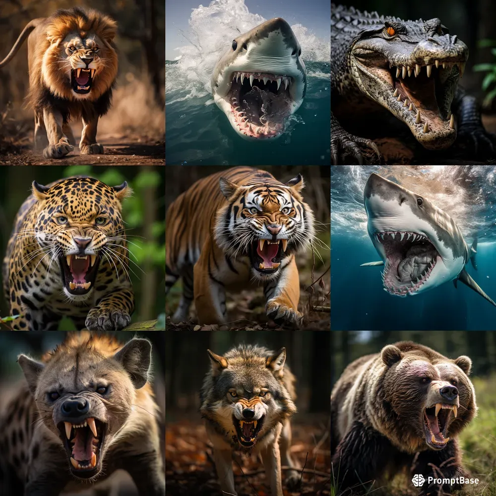 Predatory Animals Midjourney Prompt PromptBase