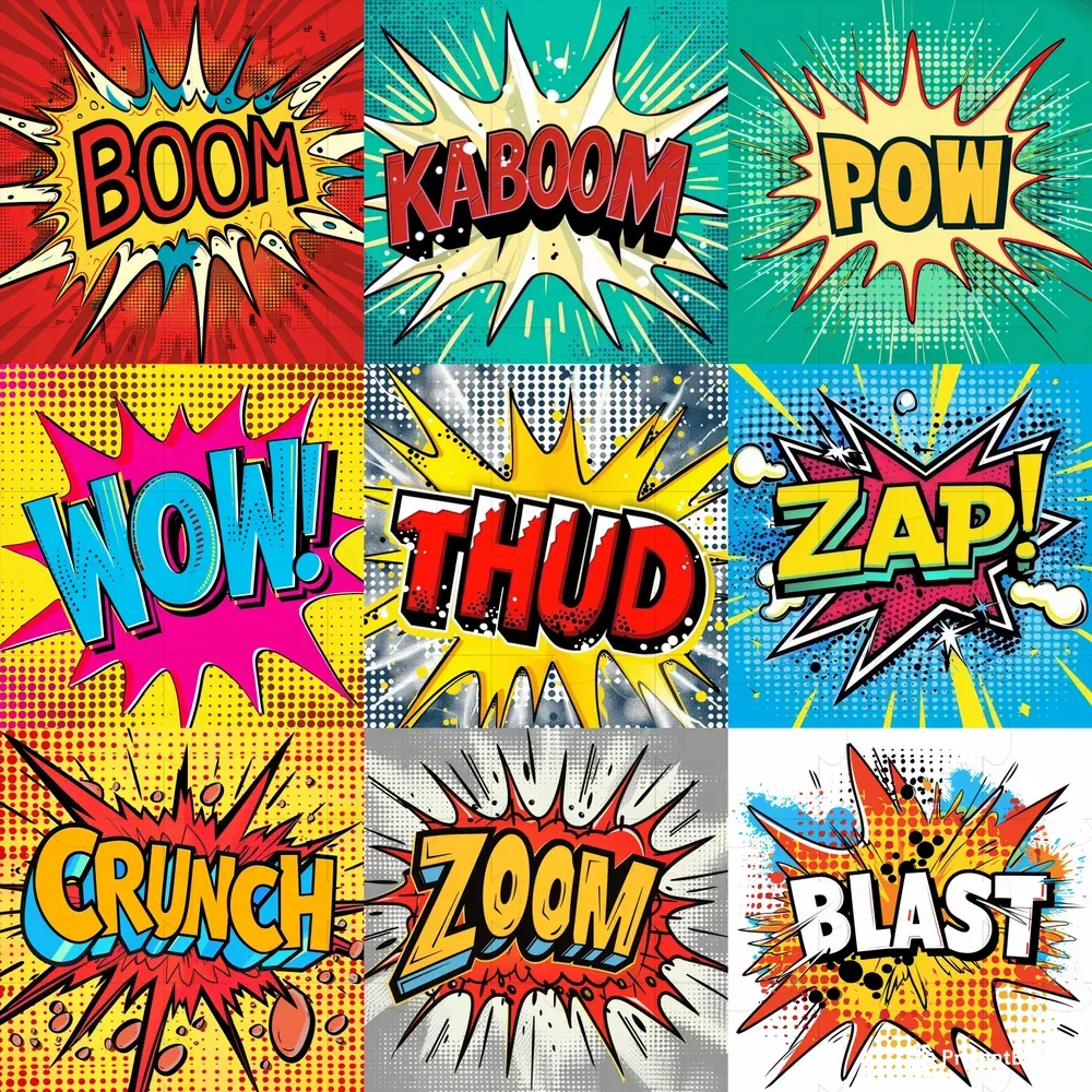 Retro Comic Style Pop Art Words Midjourney Prompt PromptBase Retro Comic Style Pop Art Words Midjourney Prompt PromptBase