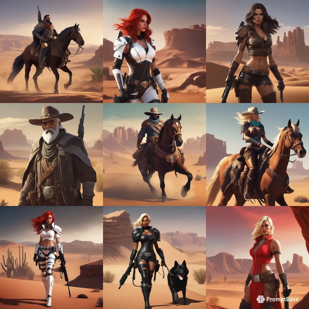 Western Characters Stable Diffusion Prompt | PromptBase
