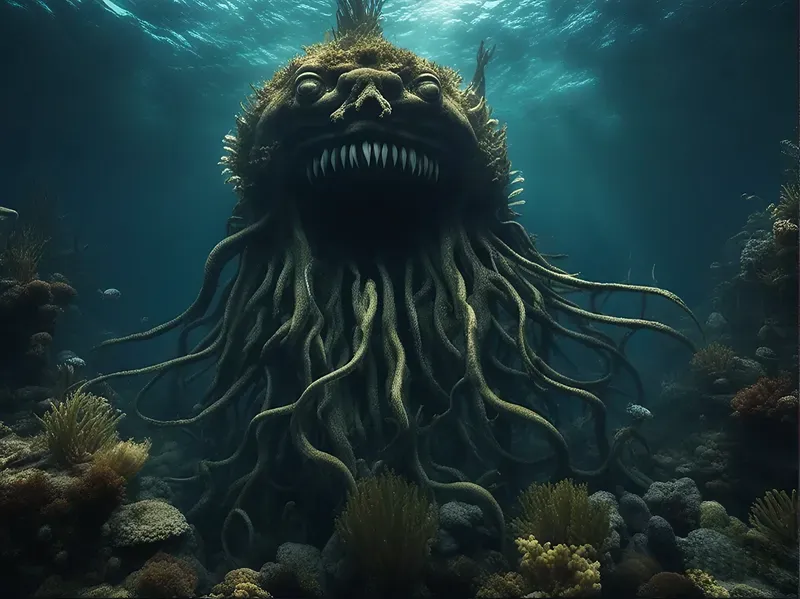Horror Art Of Sea Plants Stable Diffusion Prompt | PromptBase