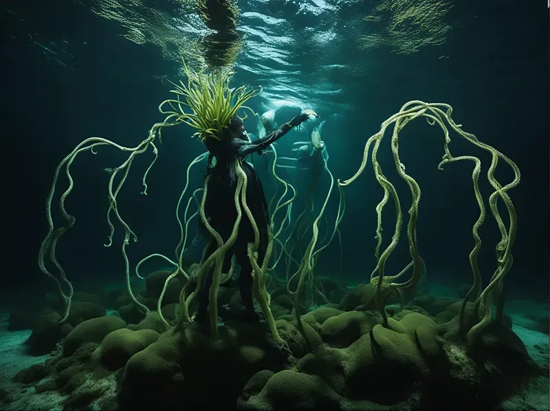 Horror Art Of Sea Plants Stable Diffusion Prompt | PromptBase